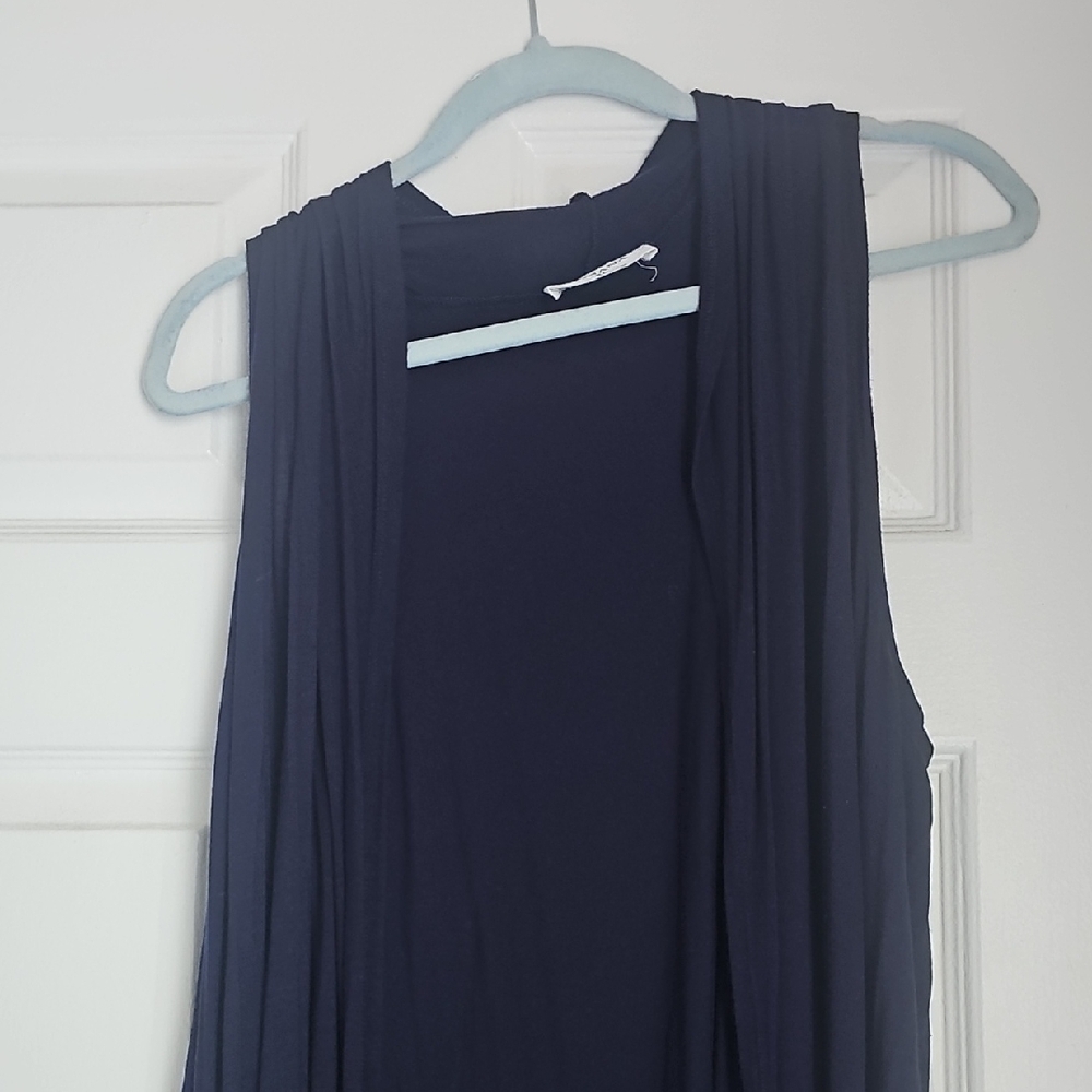 Zenana Navy Blue Tunic Vest